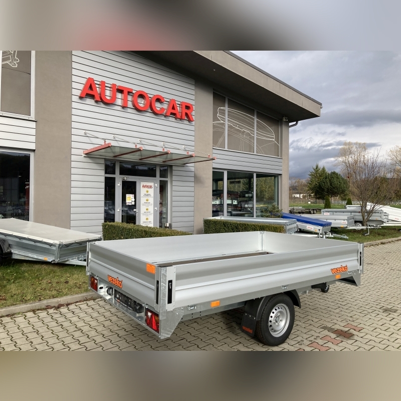 Remorcă cu sistem de frânare şi un singur ax Cargo Light DX13.3